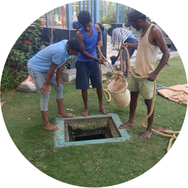 Rainwater pits Desilting